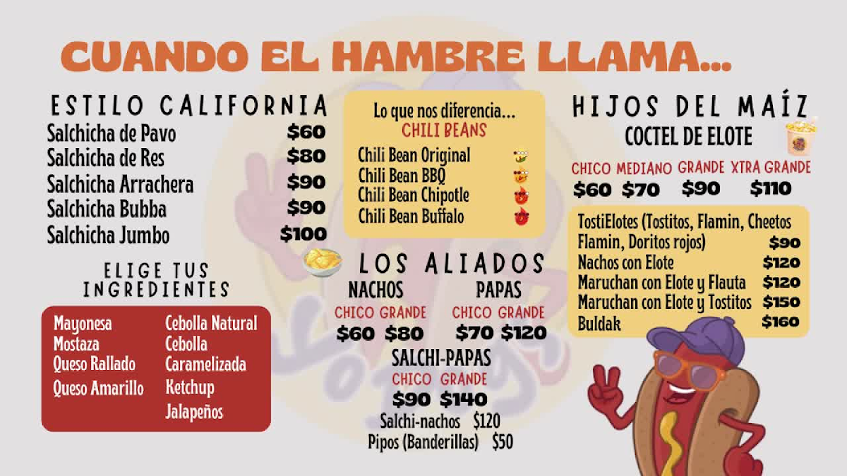 YODFROOT Menu 1