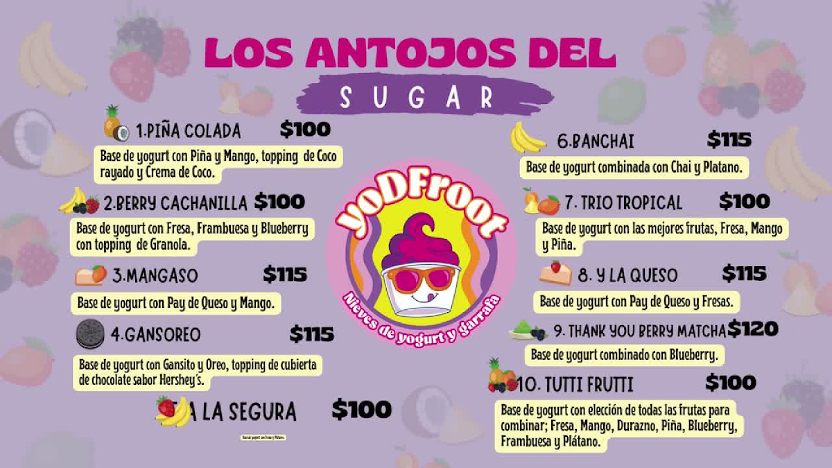 YODFROOT Menu 2