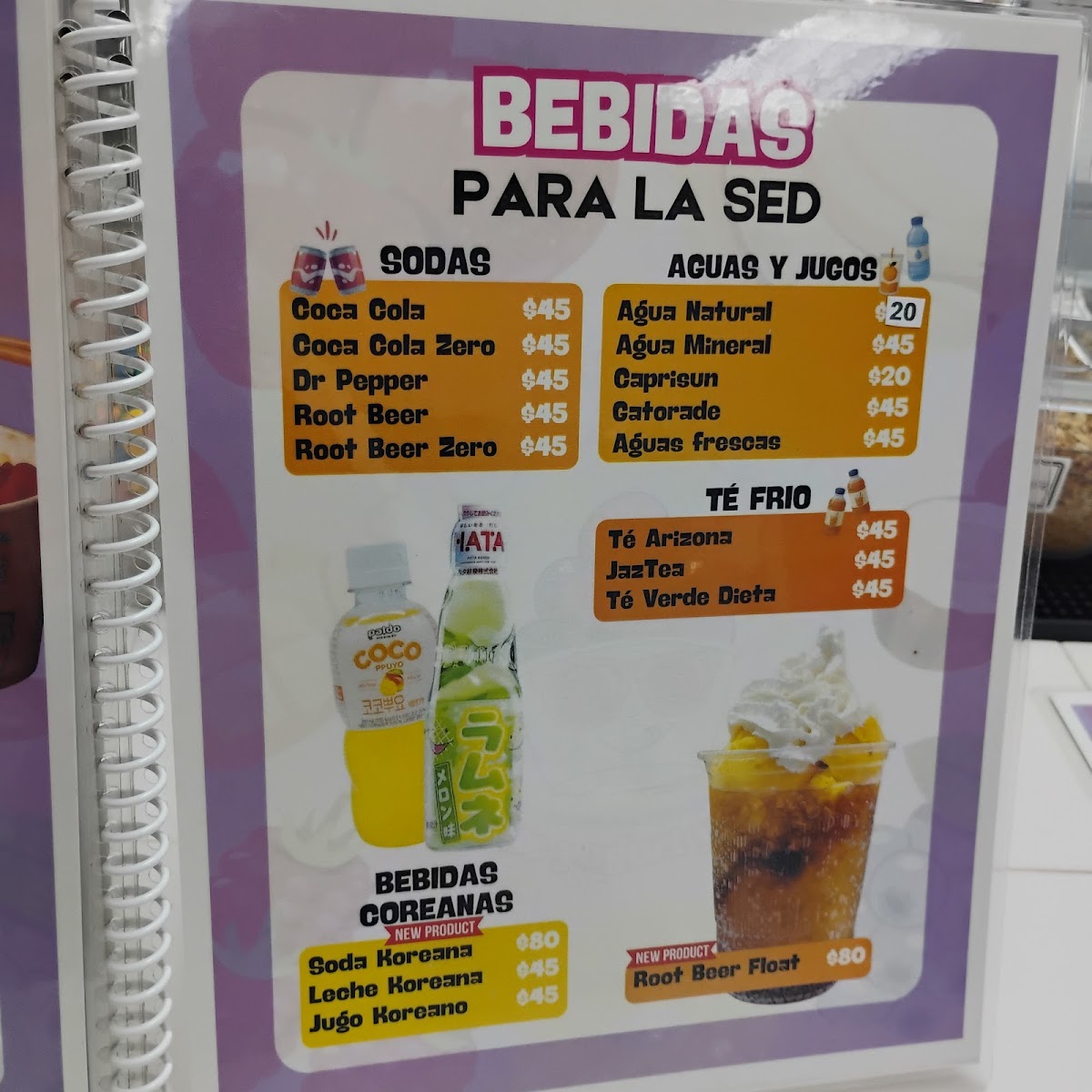 YODFROOT Menu 8