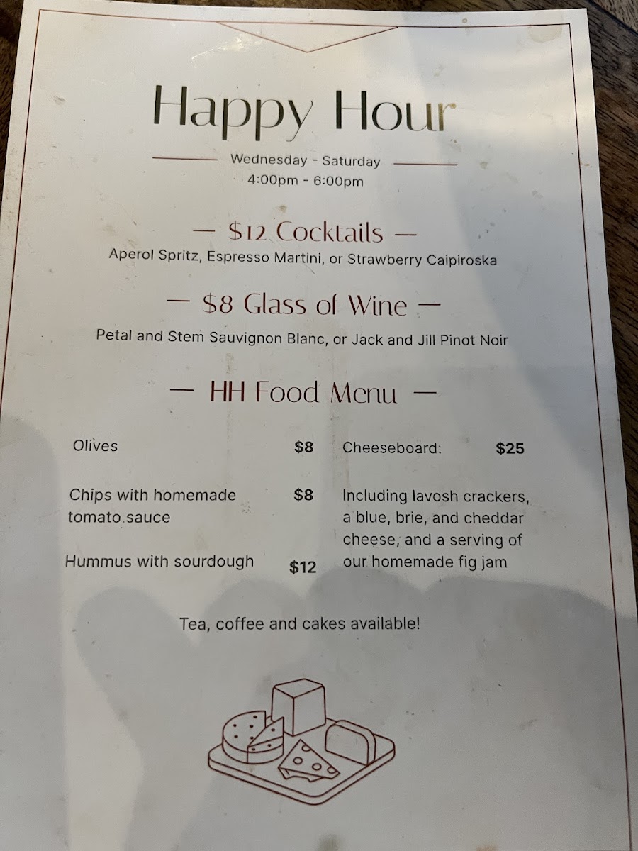 Cafe Patina Menu 4