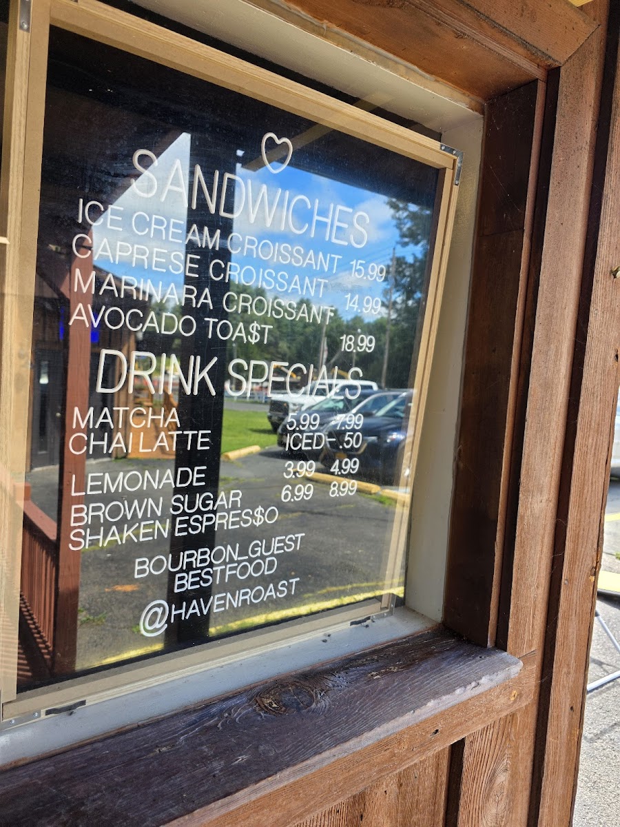 HavenRoast - Monticello Kosher Cholov Yisroel Menu 1
