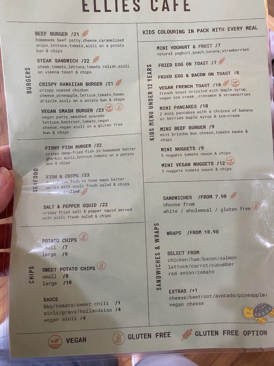 Ellie's Cafe Menu 5