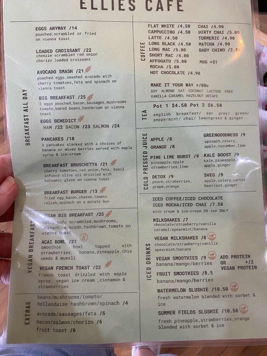 Ellie's Cafe Menu 6