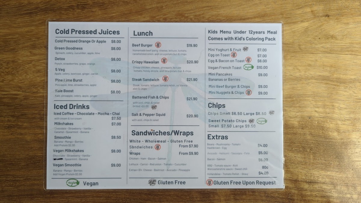 Ellie's Cafe Menu 8