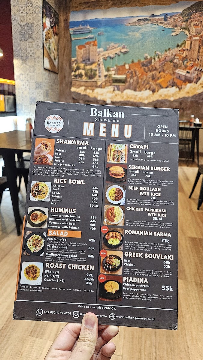 Balkan Shawarma Menu 10
