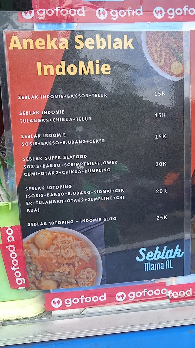 Seblak mama al Menu 2