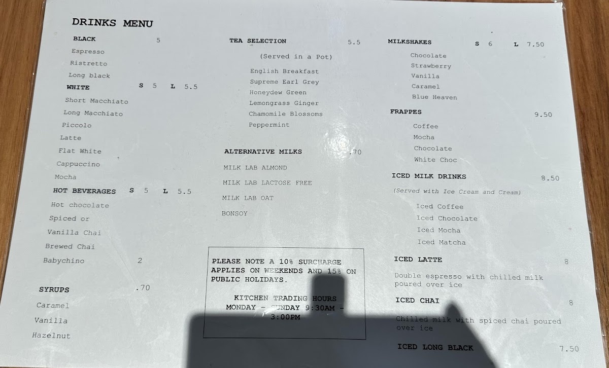 Caffeine Trader Menu 3