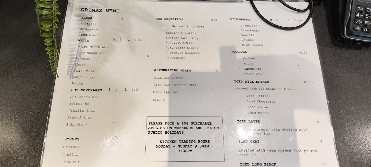 Caffeine Trader Menu 4