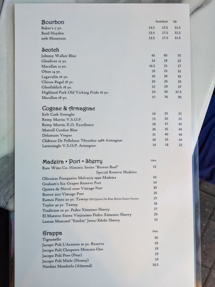 La Bottega Menu 10