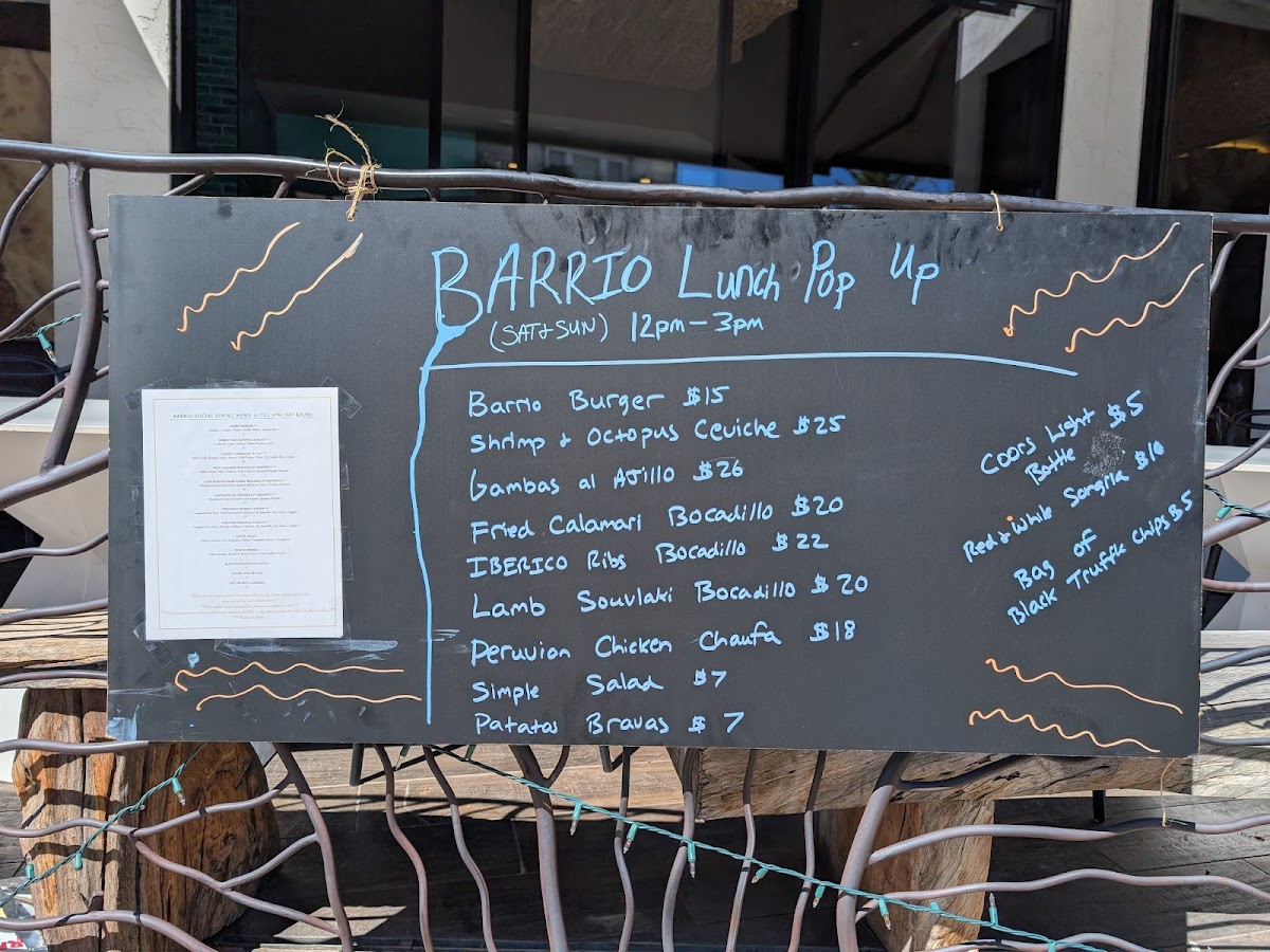 La Bottega Menu 2