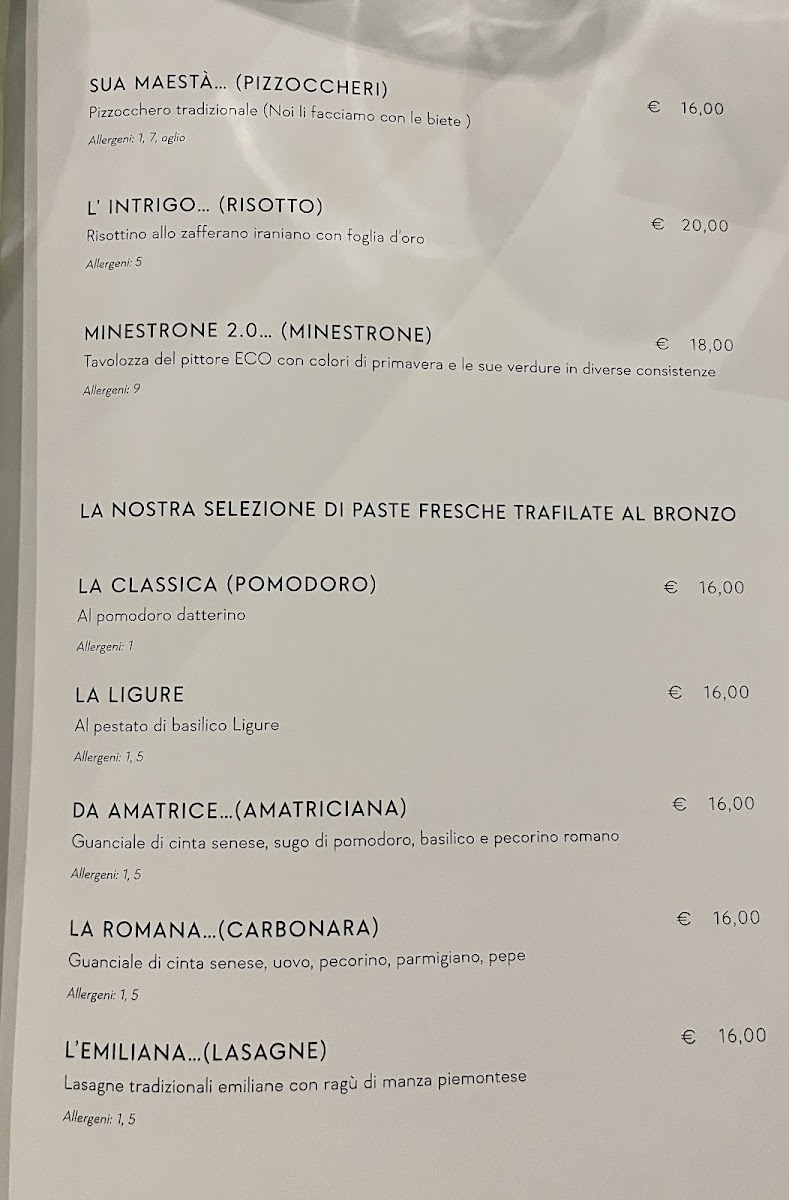 Latteria San Fedele - Ristorante Centro Como Menu 5