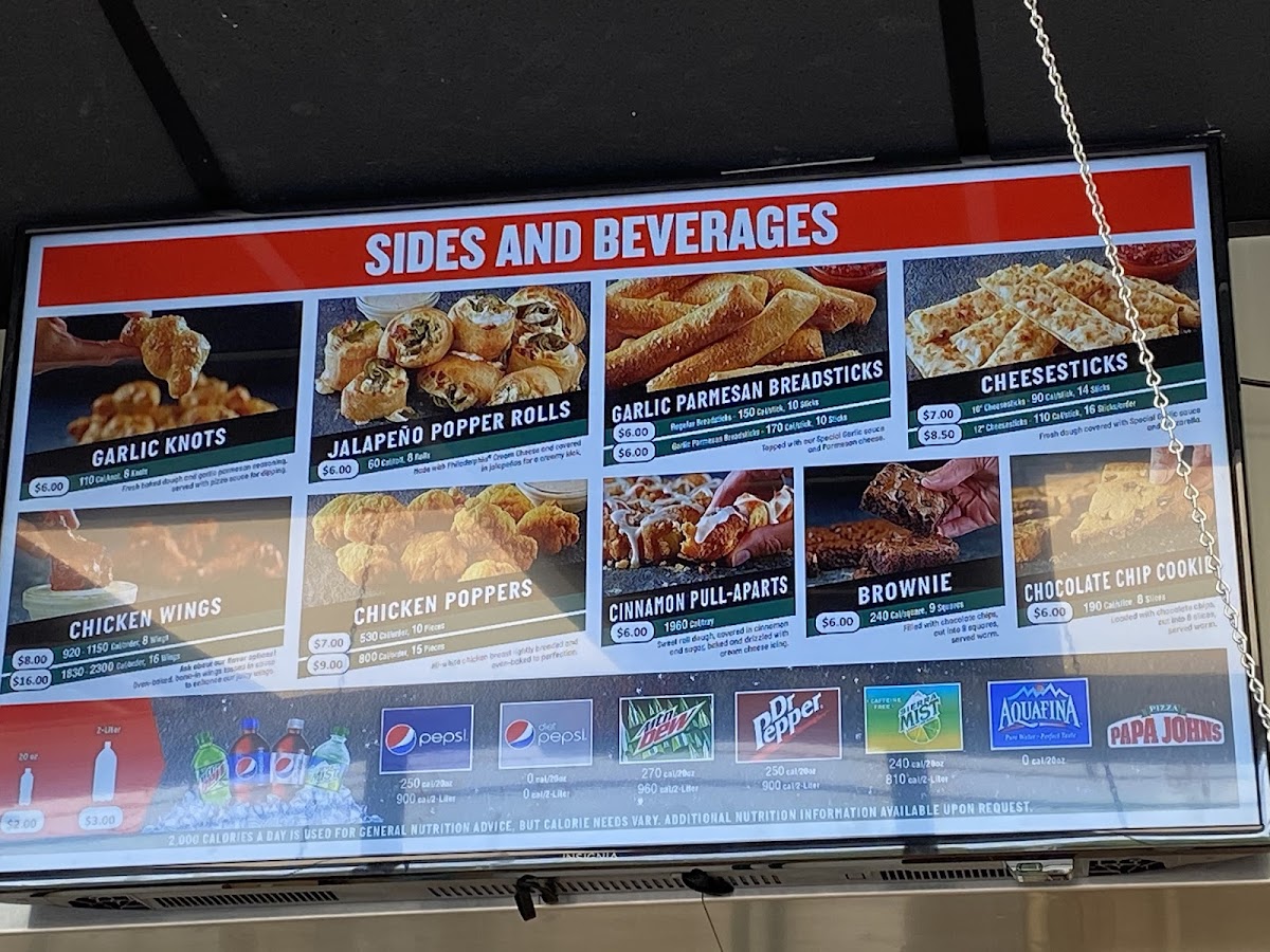 Papa Johns Pizza Menu 3