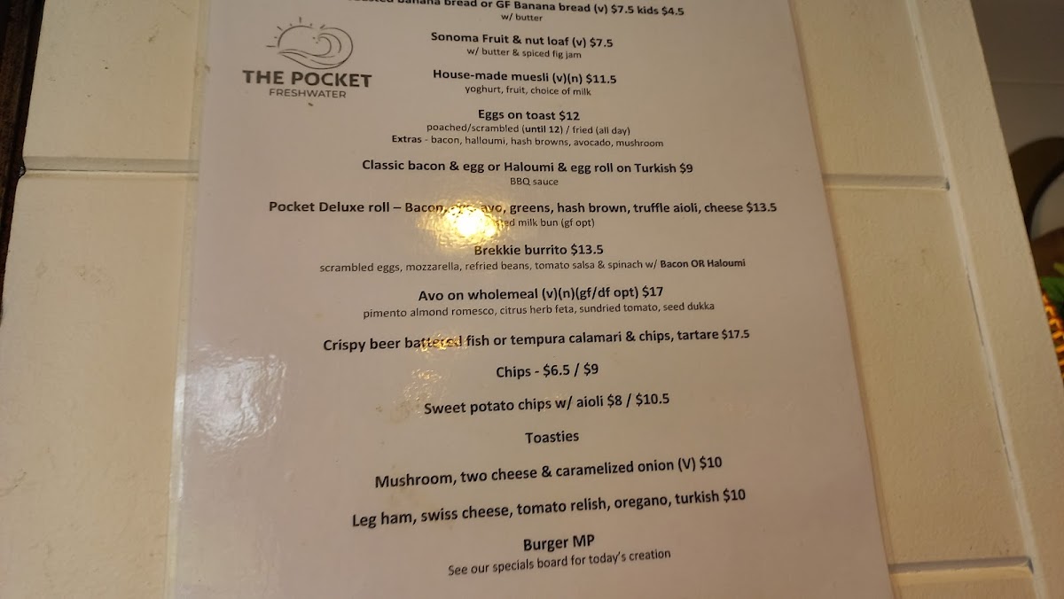 The Pocket Freshwater Menu 5