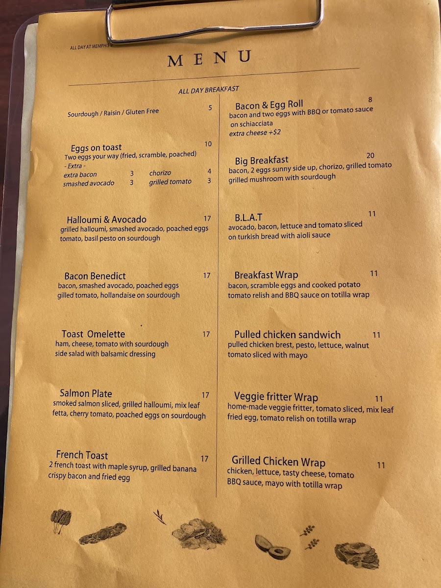 Memphis9 Cafe Menu 3