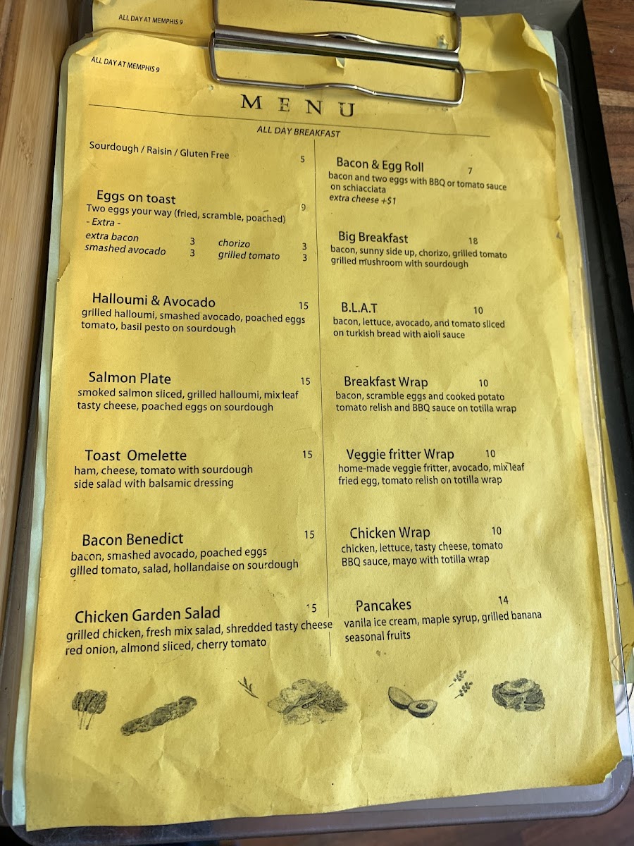Memphis9 Cafe Menu 4