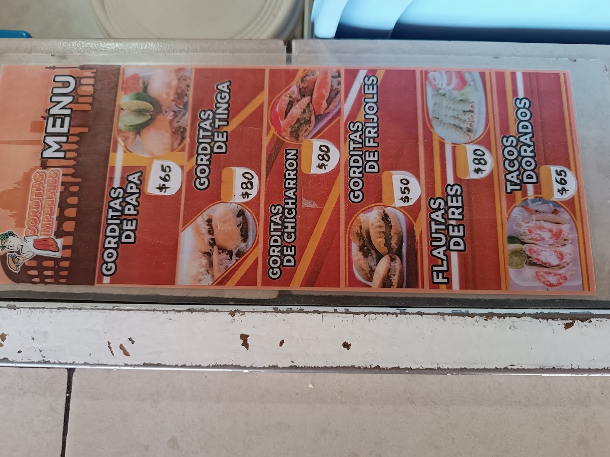 Gorditas Imperiales Menu 1