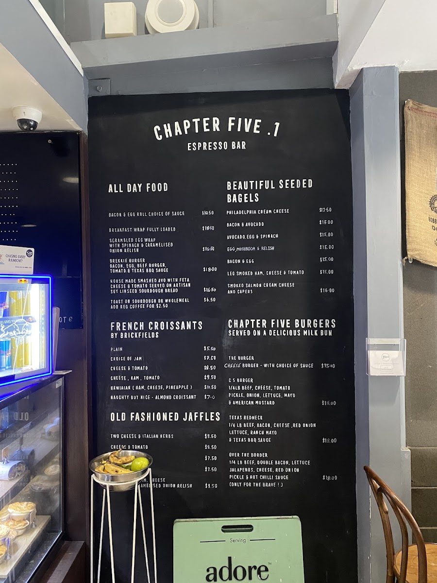 Chapter Five.1 Menu 1