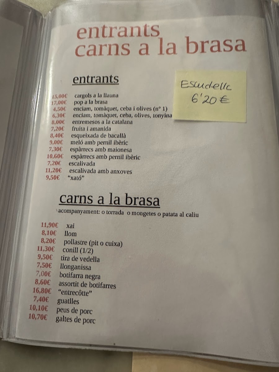 Restaurant Can Punyetes Menu 6