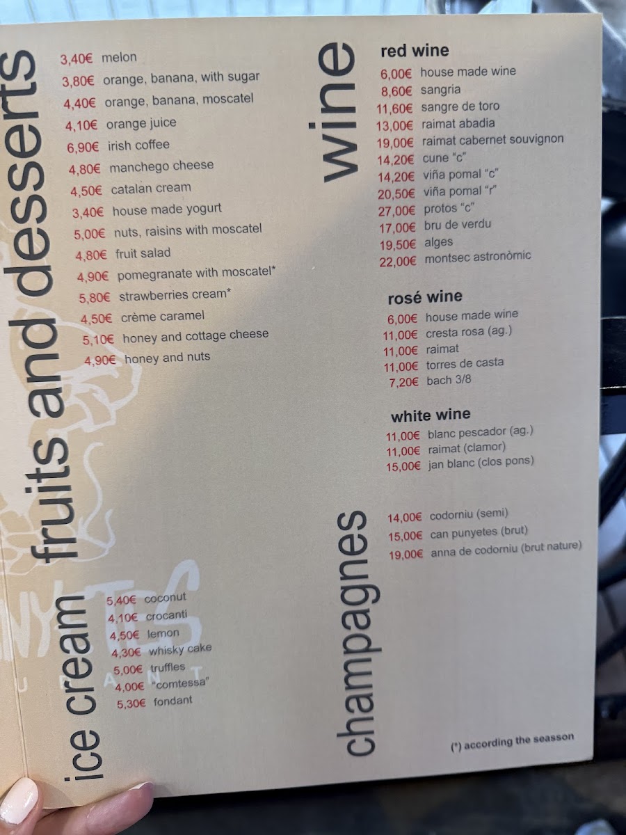 Restaurant Can Punyetes Menu 7