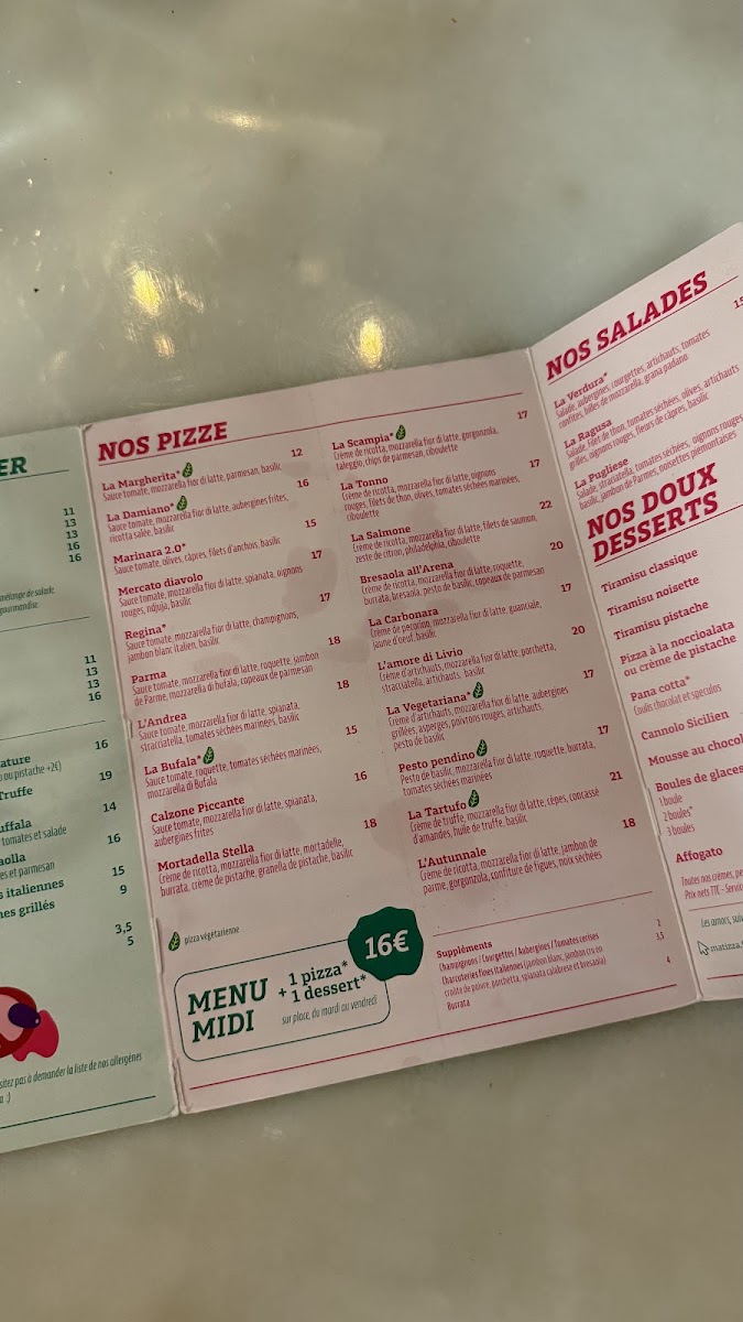 Mat'izza Menu 3