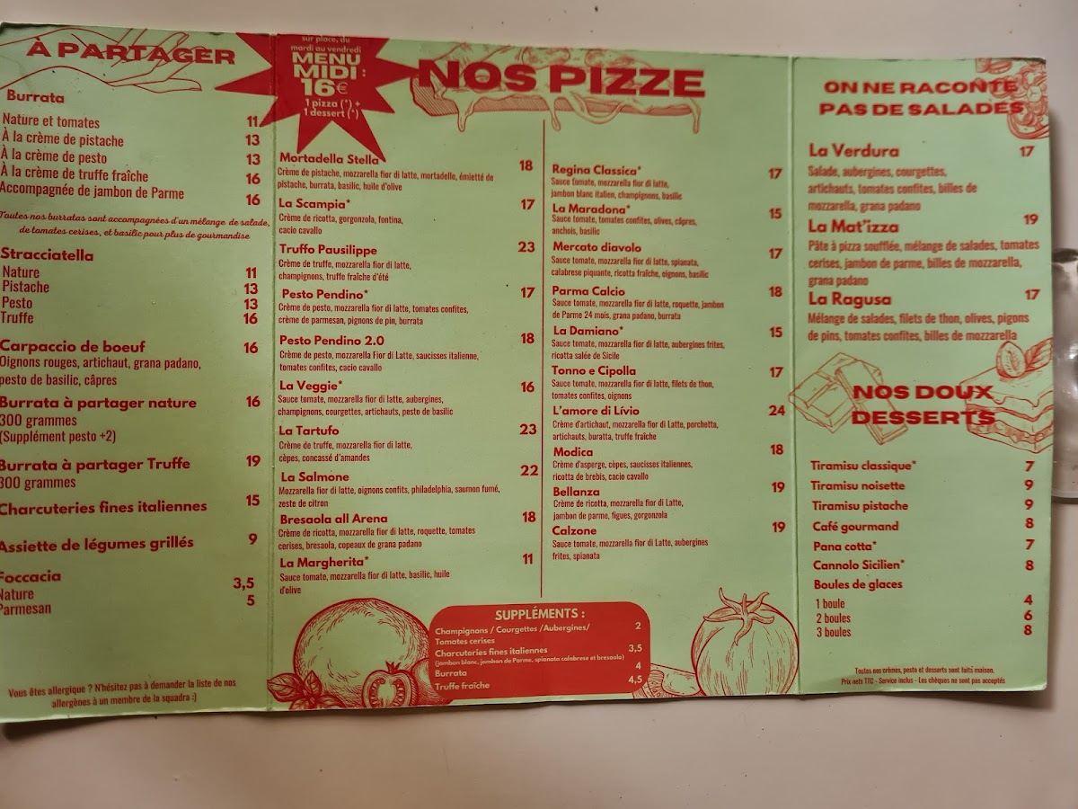 Mat'izza Menu 5