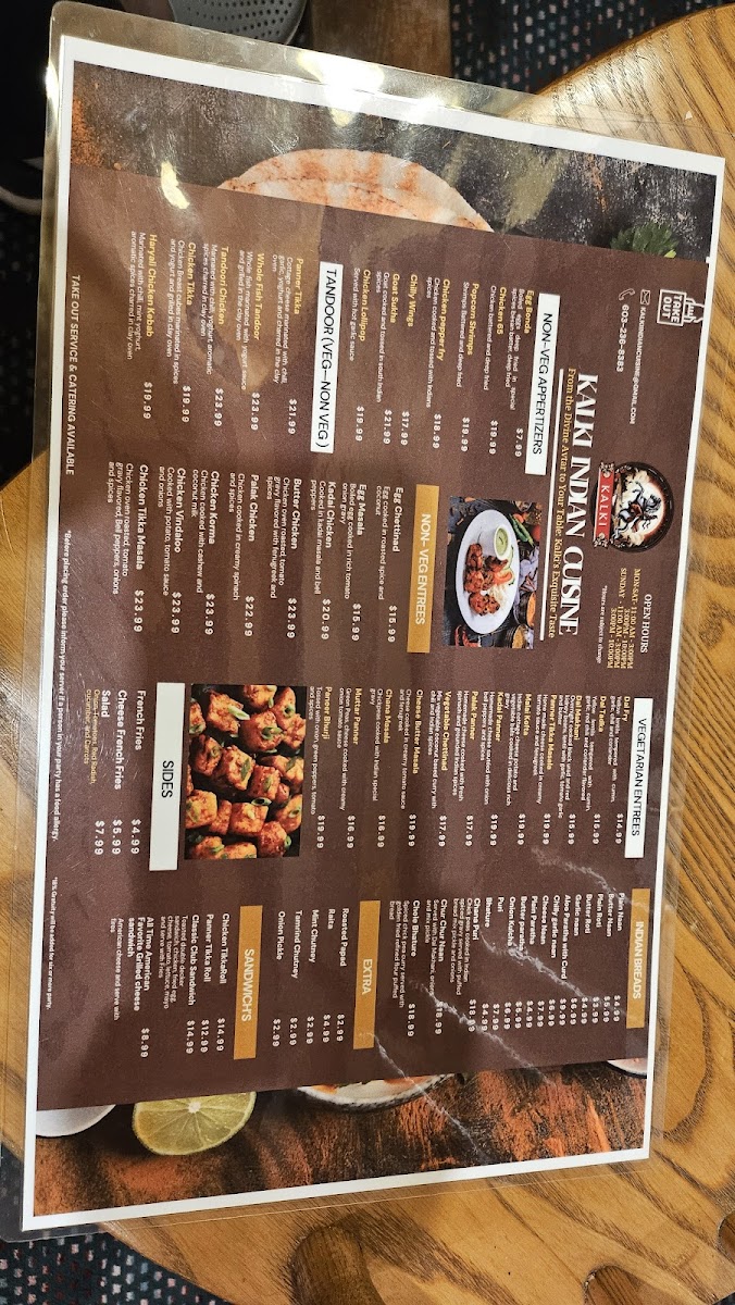 Kalki Indian Cuisine Menu 6