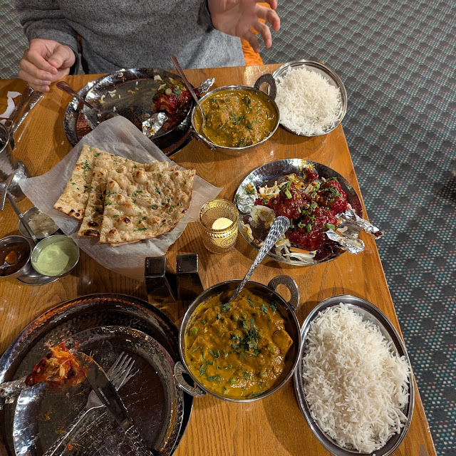 Indian Curries Naan and Rice
