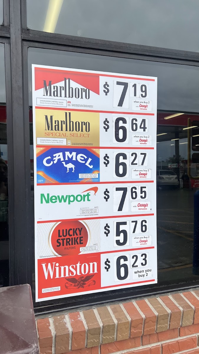 Casey's Menu 1