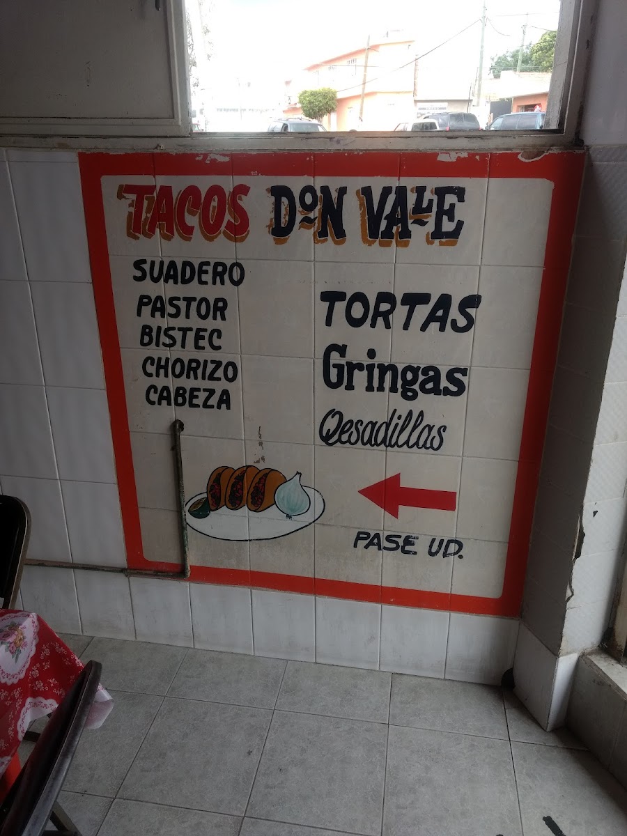 Tacos Don Vale Menu 1
