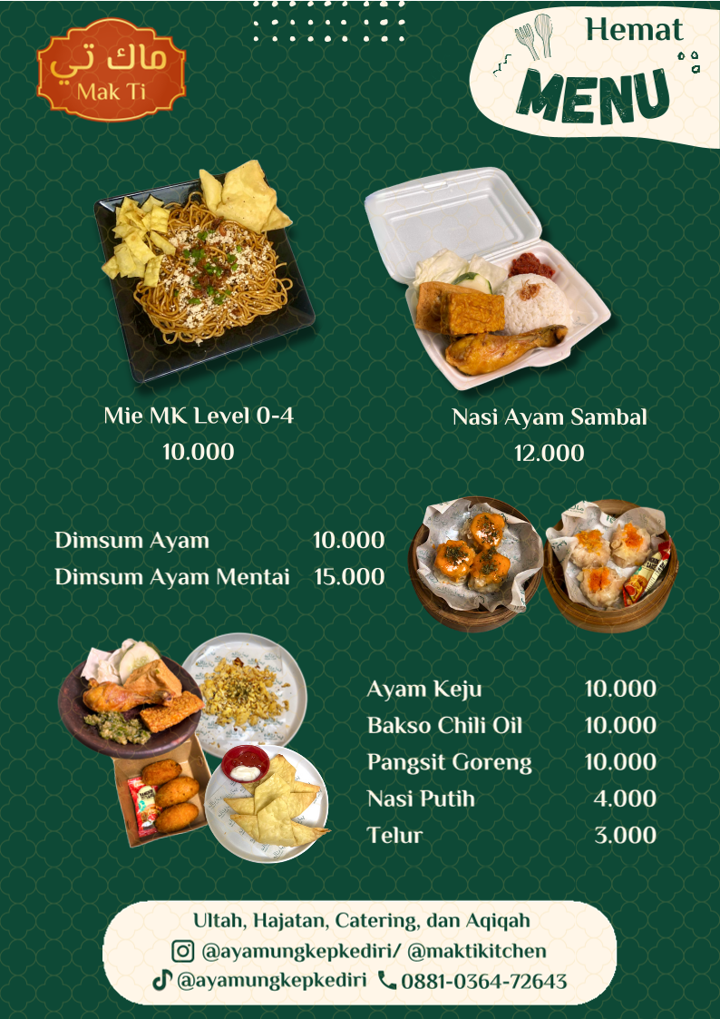 Mak Ti Kitchen | Aneka Sambal - Arabian Food | Aqiqah Kediri Menu 7