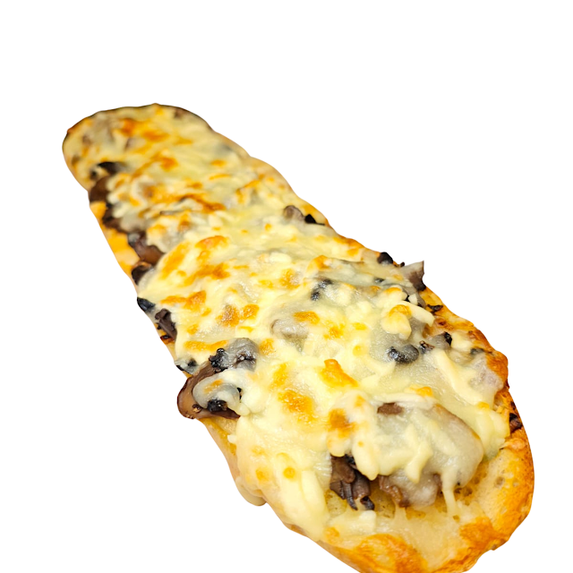 Cheese-Mushroom Loaded Baguette