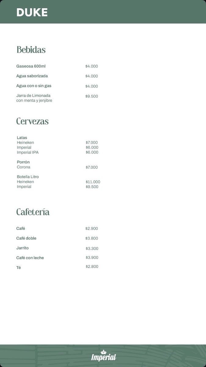 Duke Resto Menu 4