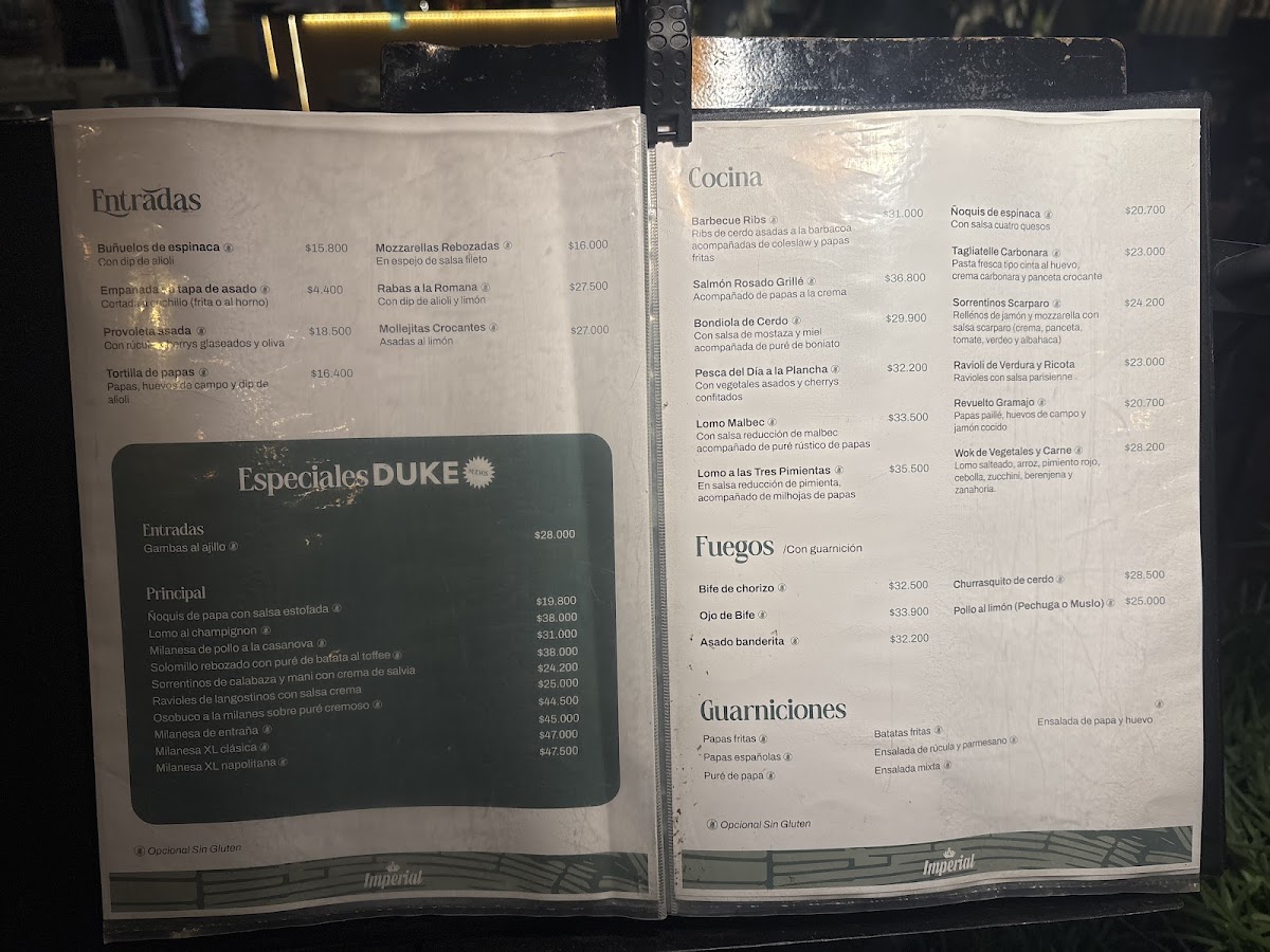 Duke Resto Menu 5