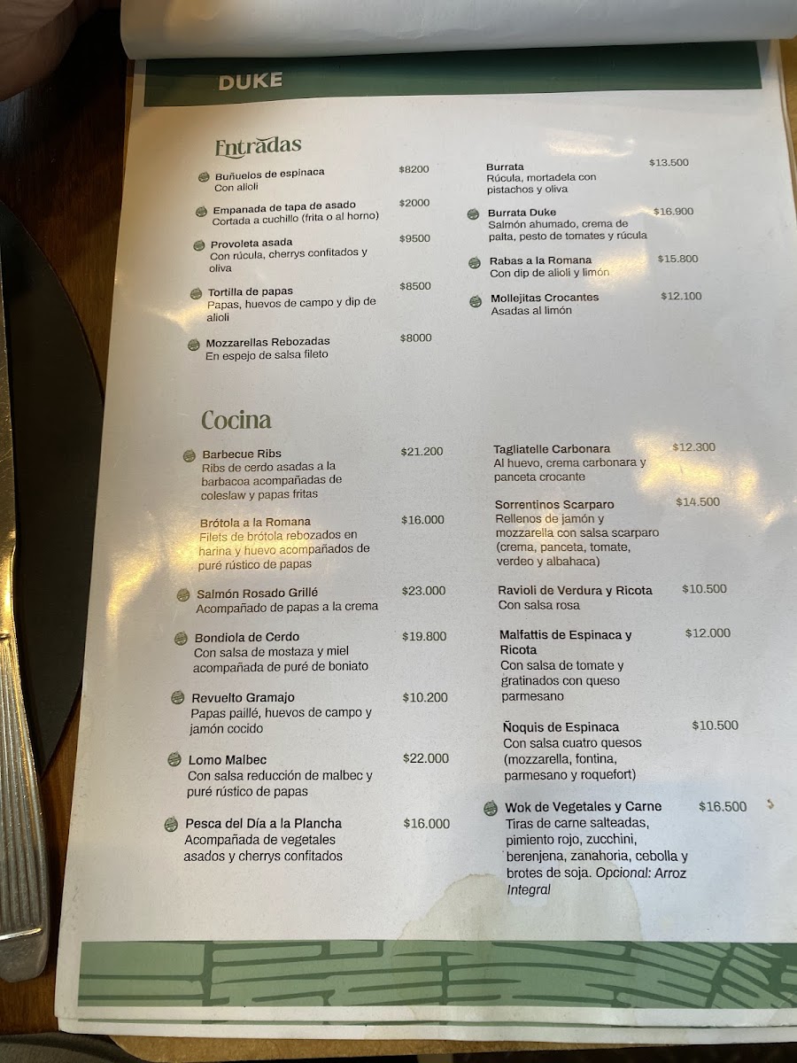 Duke Resto Menu 6