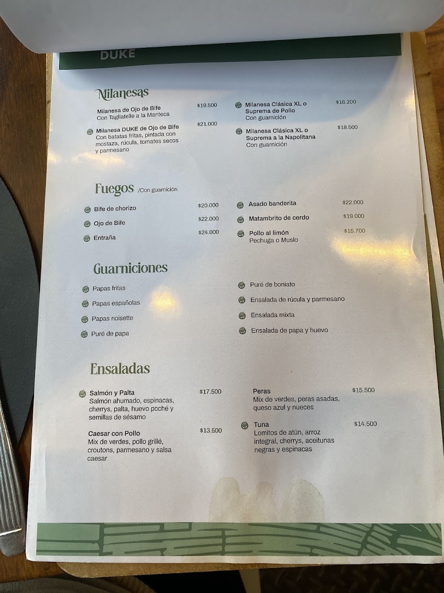 Duke Resto Menu 7