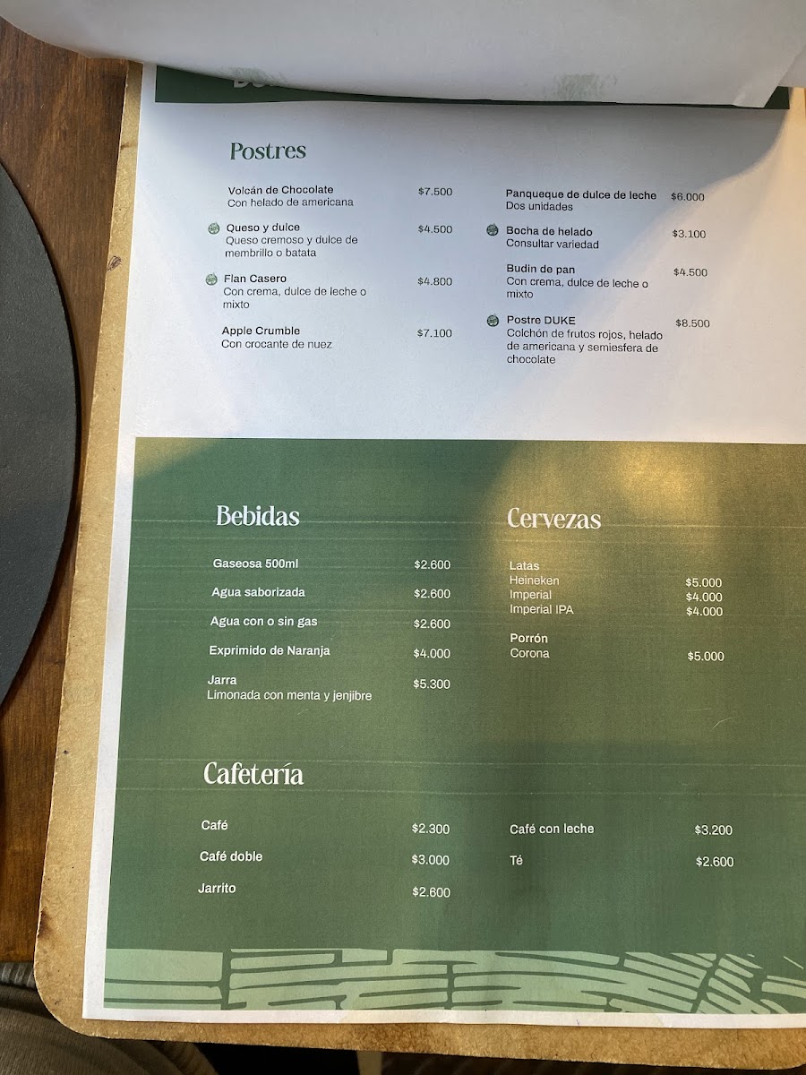 Duke Resto Menu 8