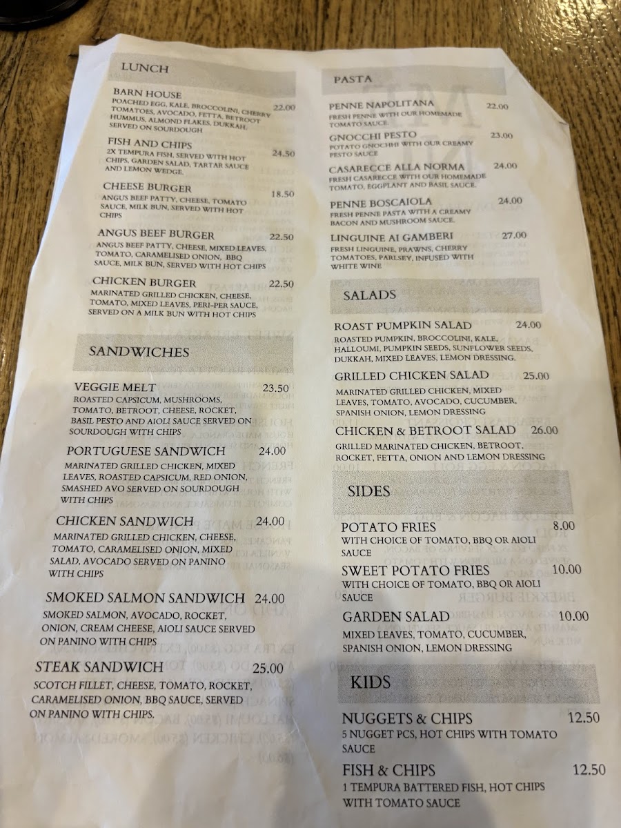Cafe on Strand Menu 6