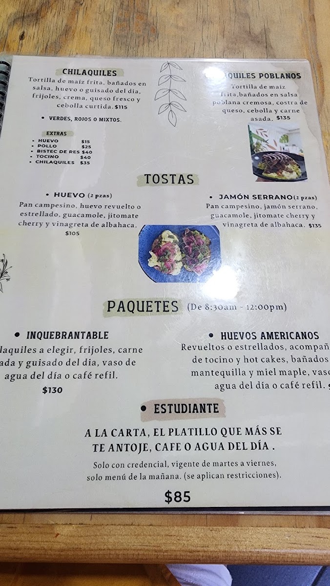 INQUEBRANTABLE Menu 2