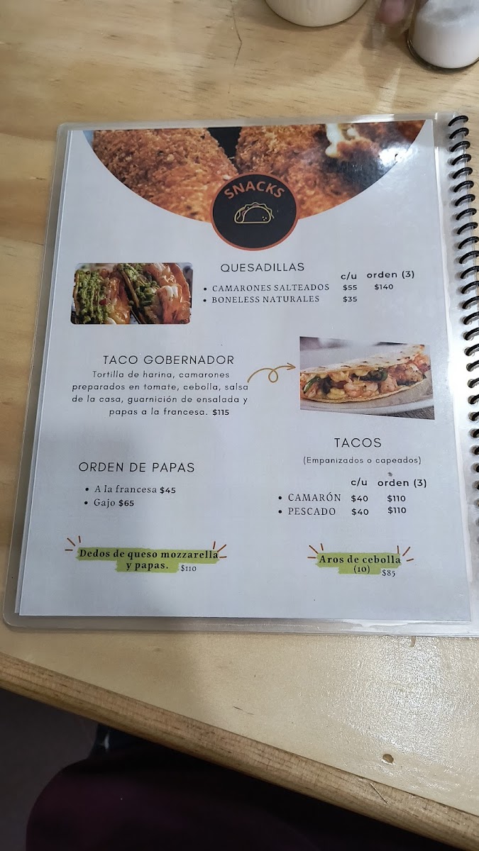 INQUEBRANTABLE Menu 8