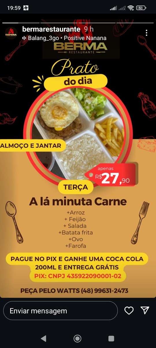 Berma Restaurante Menu 7