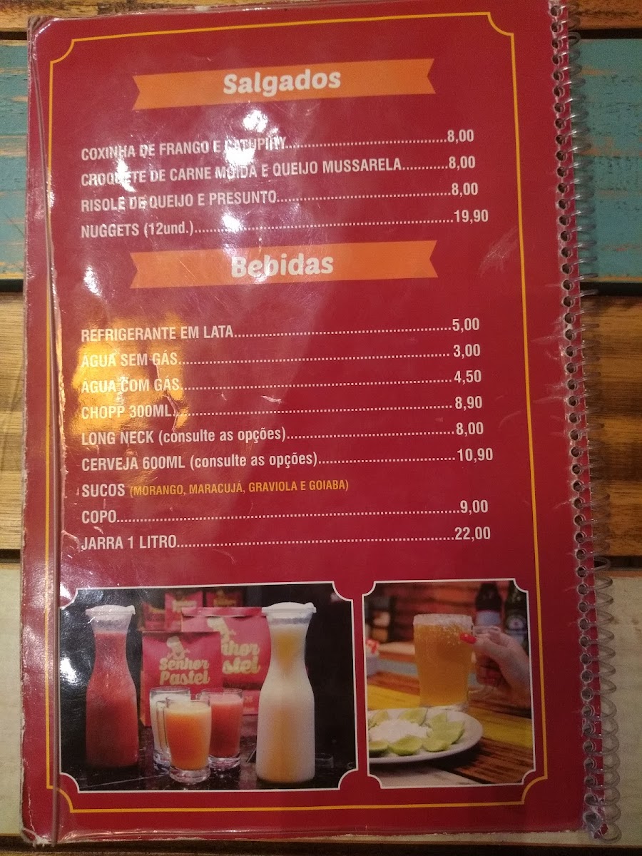 Senhor Pastel Menu 1