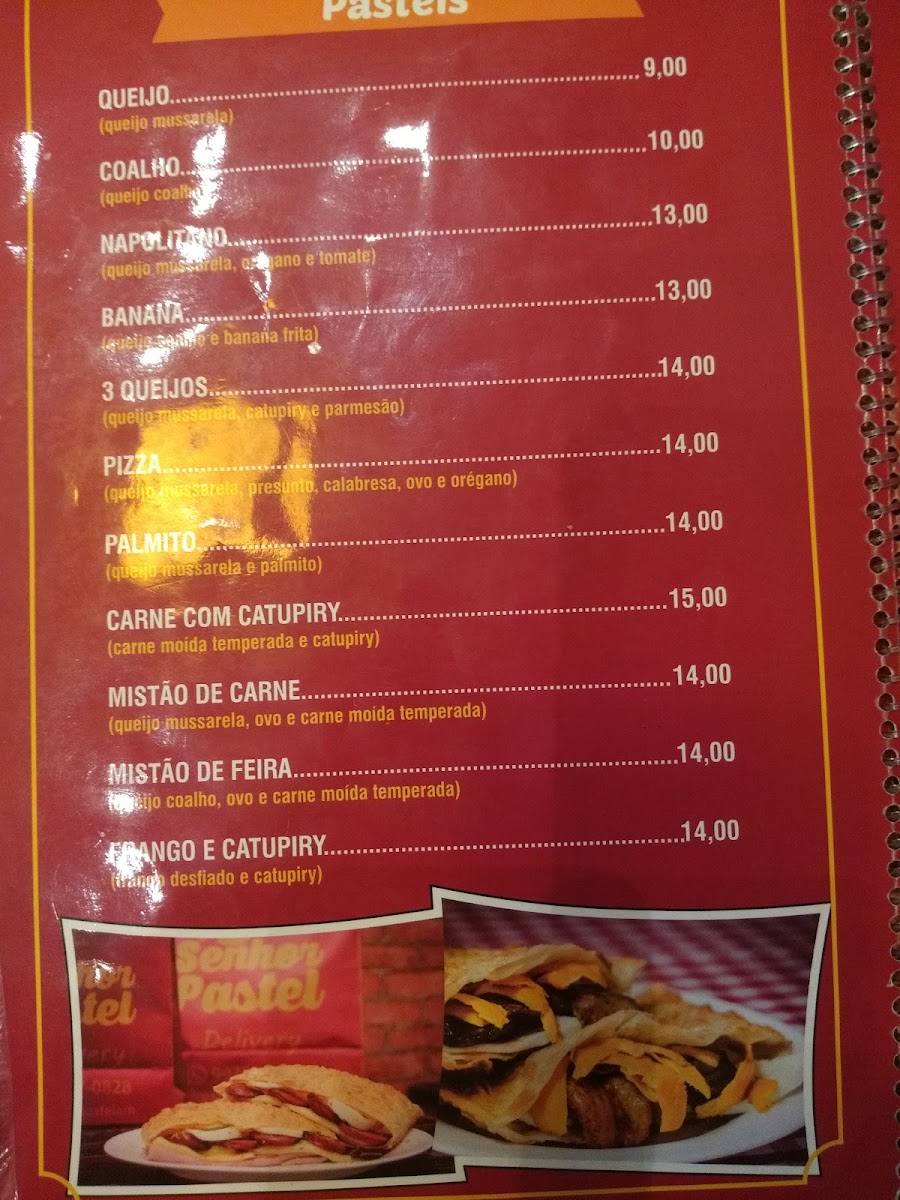 Senhor Pastel Menu 2