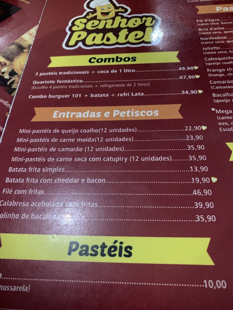 Senhor Pastel Menu 5