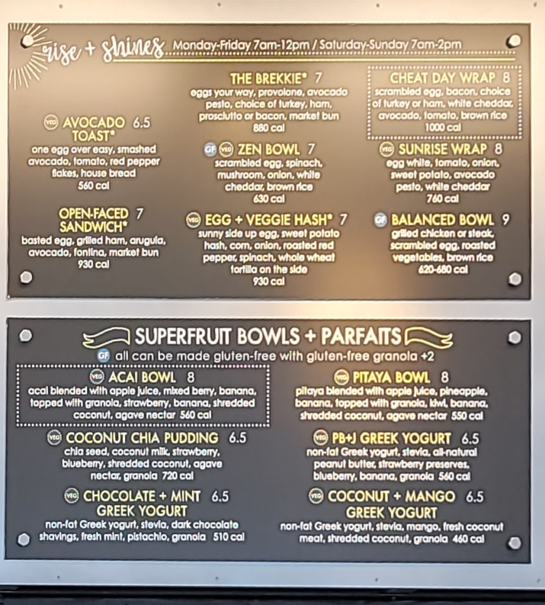 Original ChopShop Menu 2