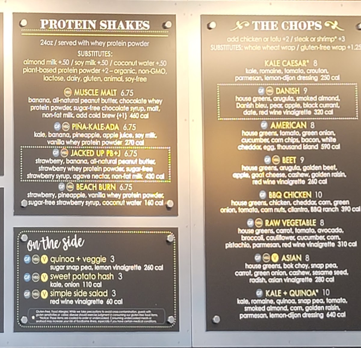 Original ChopShop Menu 3