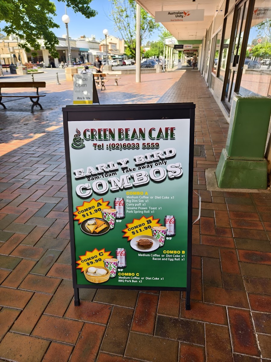 Green Bean Cafe Menu 2