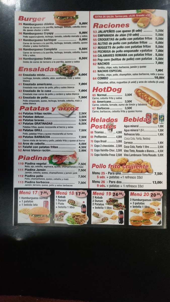 Grill doner kebab Menu 1