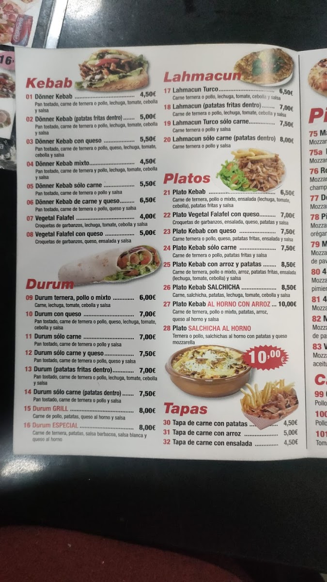 Grill doner kebab Menu 4