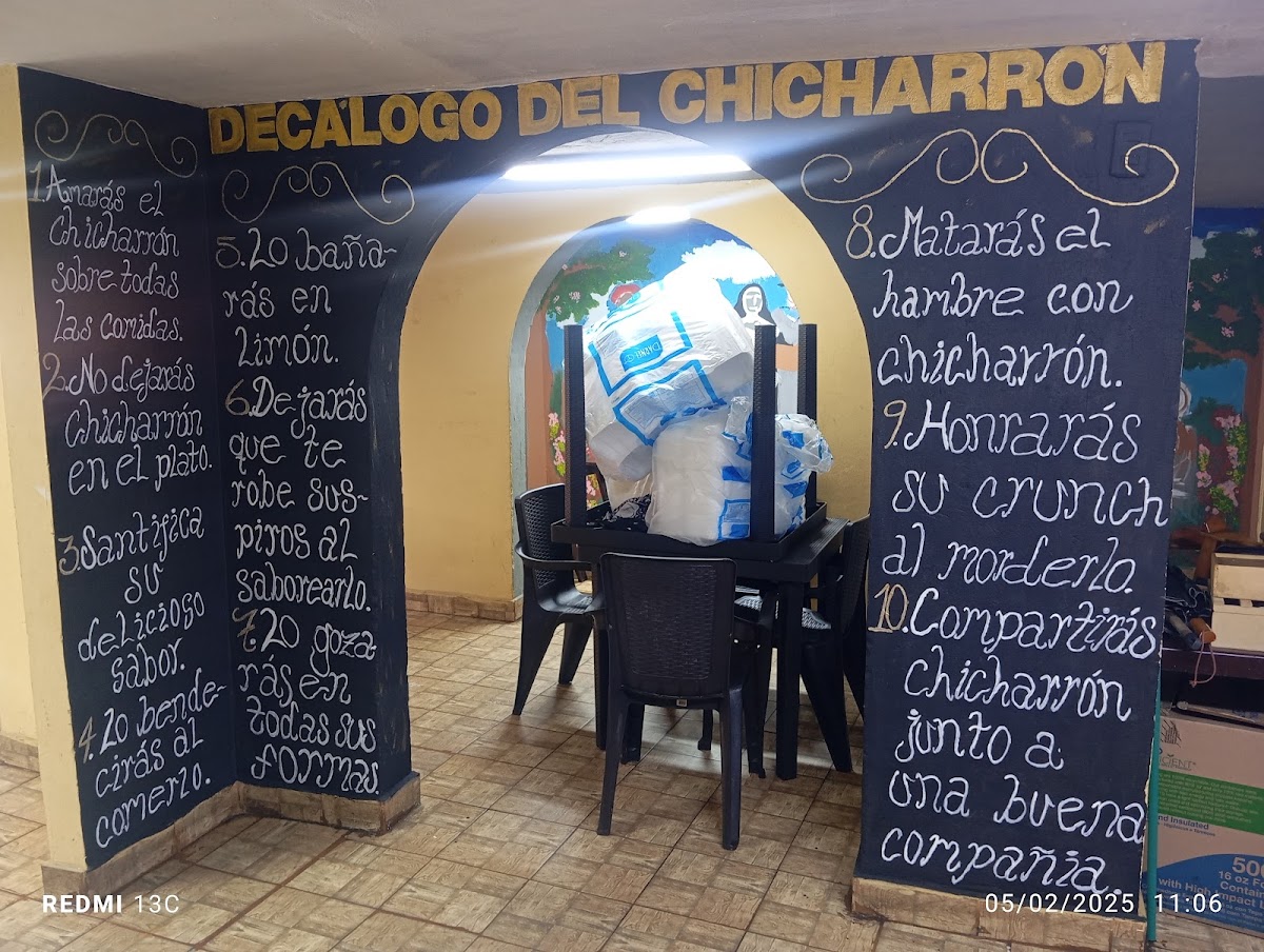 Don chicharrón gourmet Menu 5
