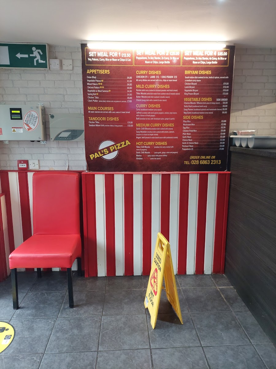 Pals Pizza Menu 1